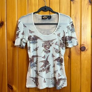 Harley-Davidson Beige Top with Iconic Logo